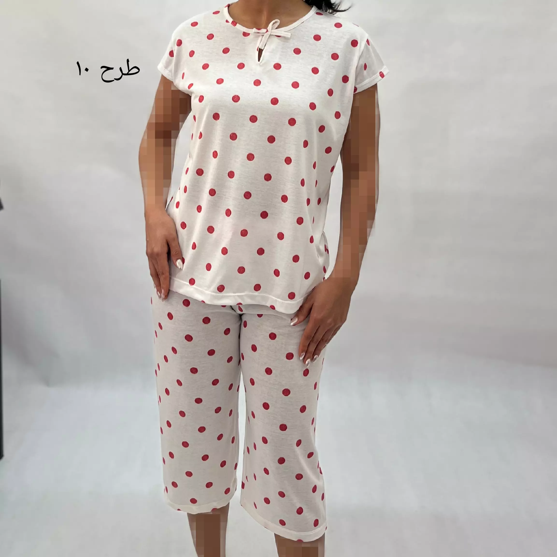 ست تیشرت و شلوارک میکس یقه گره 0011574033